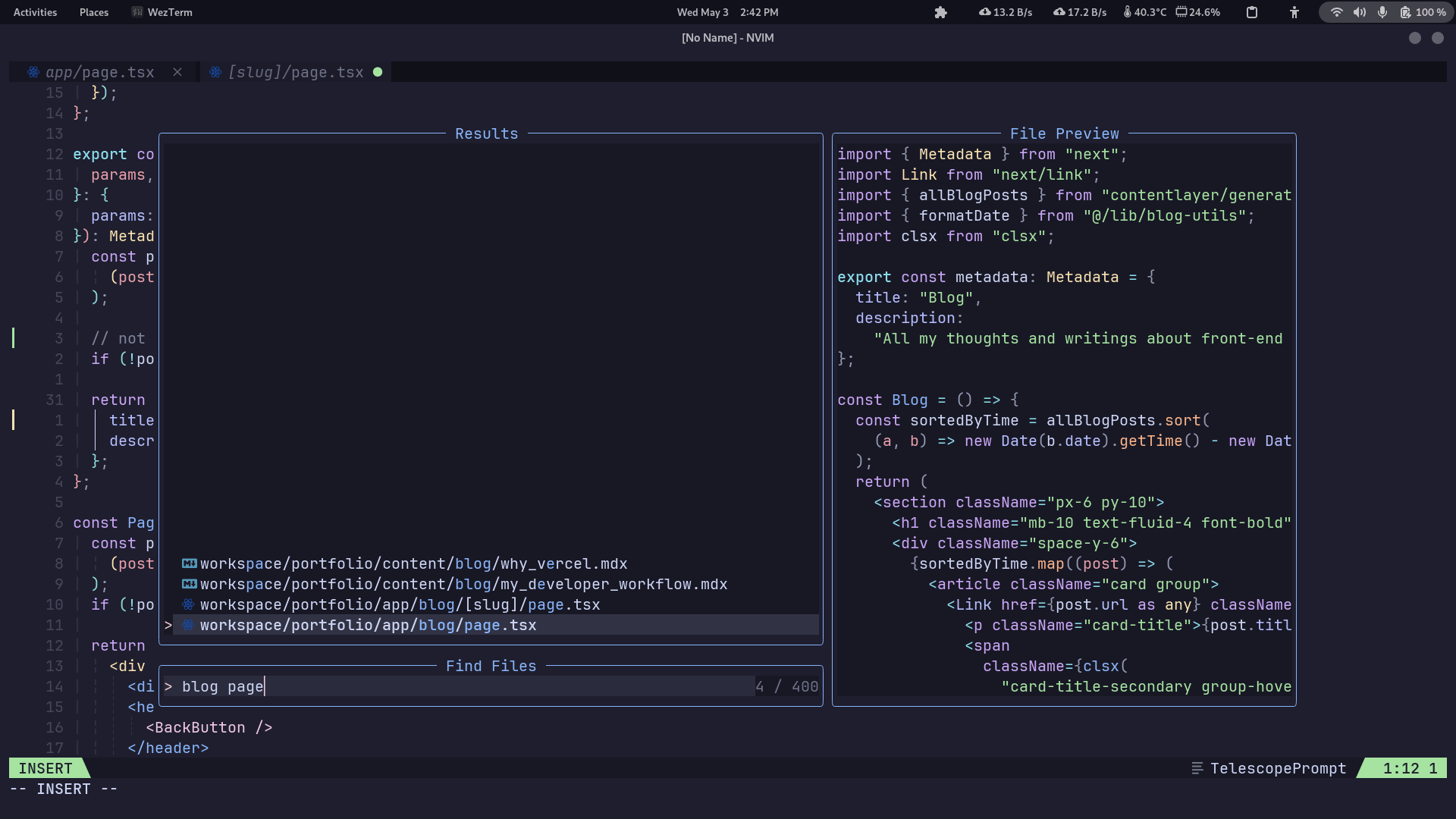 Neovim Telescope Fuzzy Finder